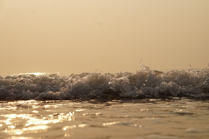 Waves rolling in