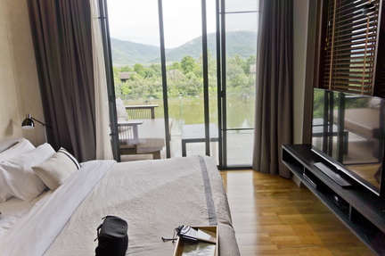 Bedroom and balcony at Atta Resort 