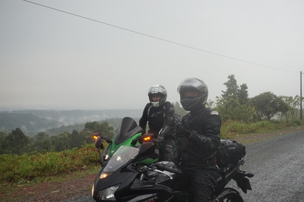 Jo and mitch on their bikes
