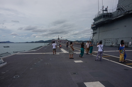 On the flight deck