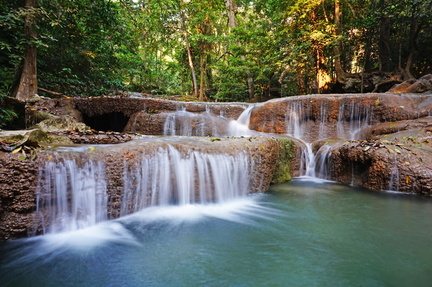 The main level 1 waterfall at Erawan