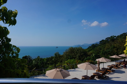 view from the upper pool