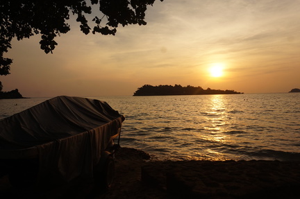 Sunset over the sea