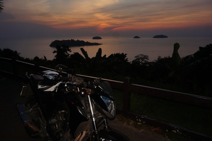 Bike at the viewpoint in Koh Chang