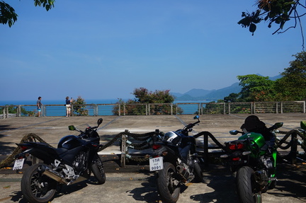 3 bikes with a view