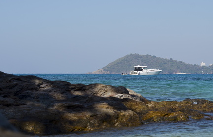 Avalon anchored of the coast