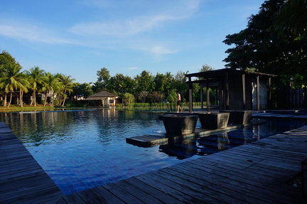The pool at the hotel in Pitsanulok
