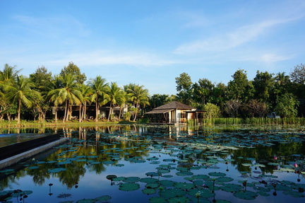 hiouse on a lake