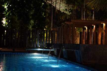 Pool at night