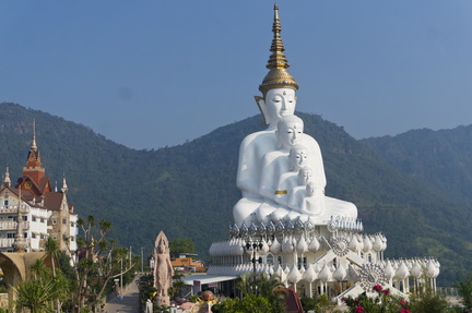 Multi headed monk temple