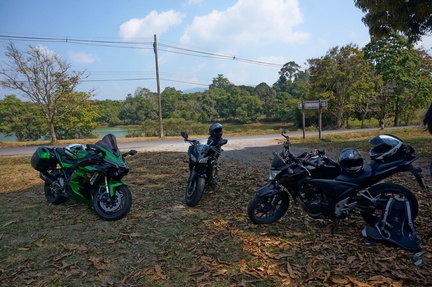 3 bikes chilling in Khao Yai