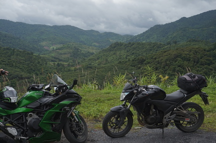 Motorcycles with a view