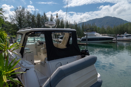 boat and mountain