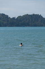In the beach