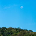 Moon above the mountain
