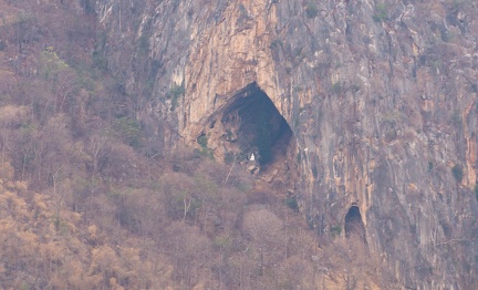 Cave with a small statue