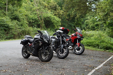 Kawasaki Ninja 650, Honda CB500F, Ducati Multistrada