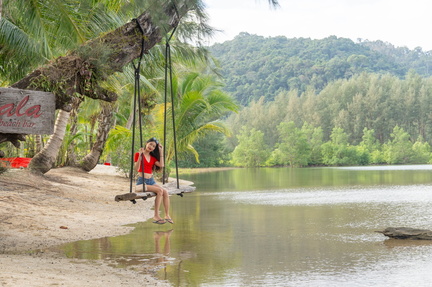 swing over the water